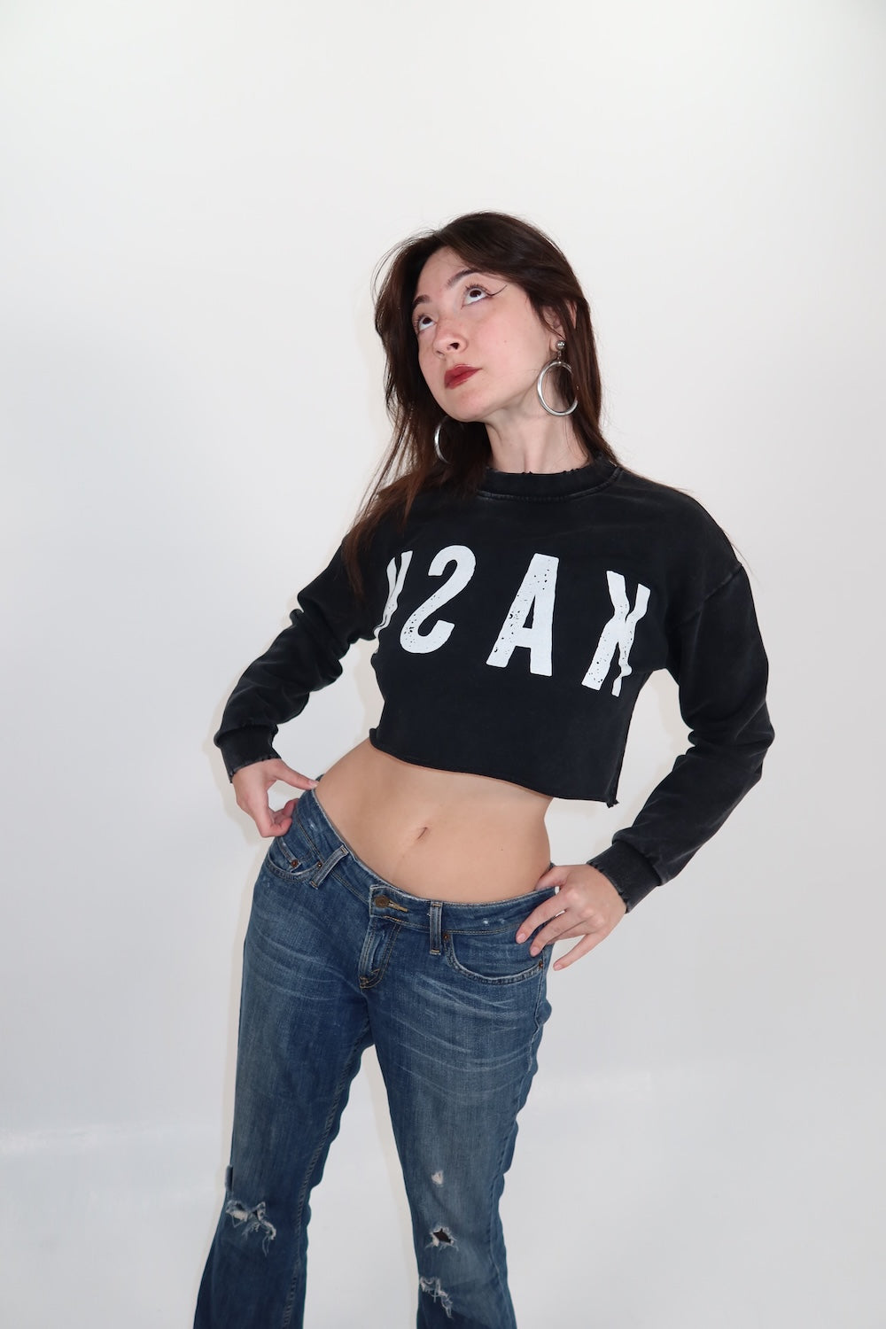 Tenet Cropped Sweatshirt Black