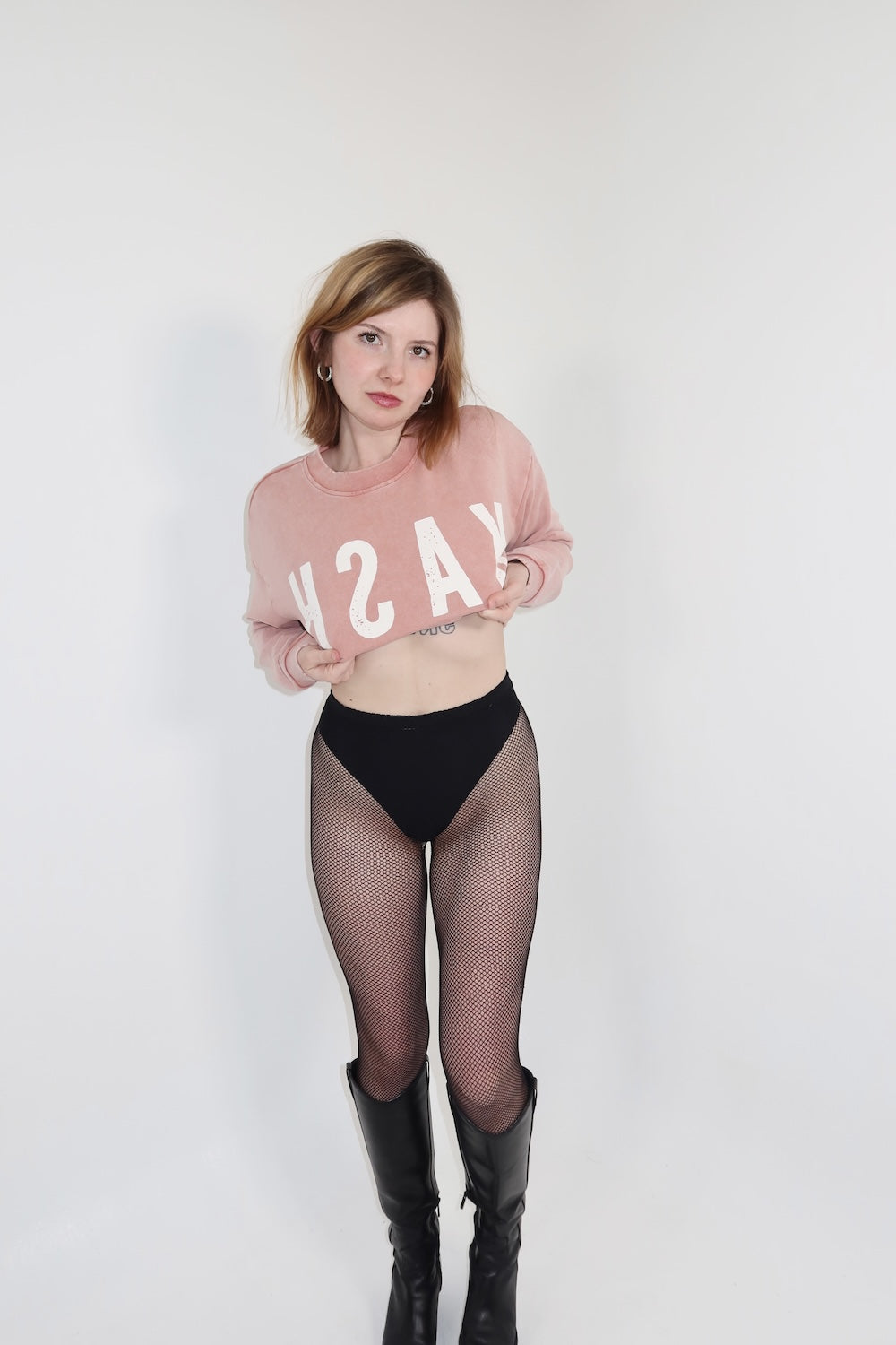 Tenet Cropped Sweatshirt Pink