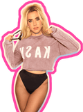Tenet Cropped Sweatshirt Pink