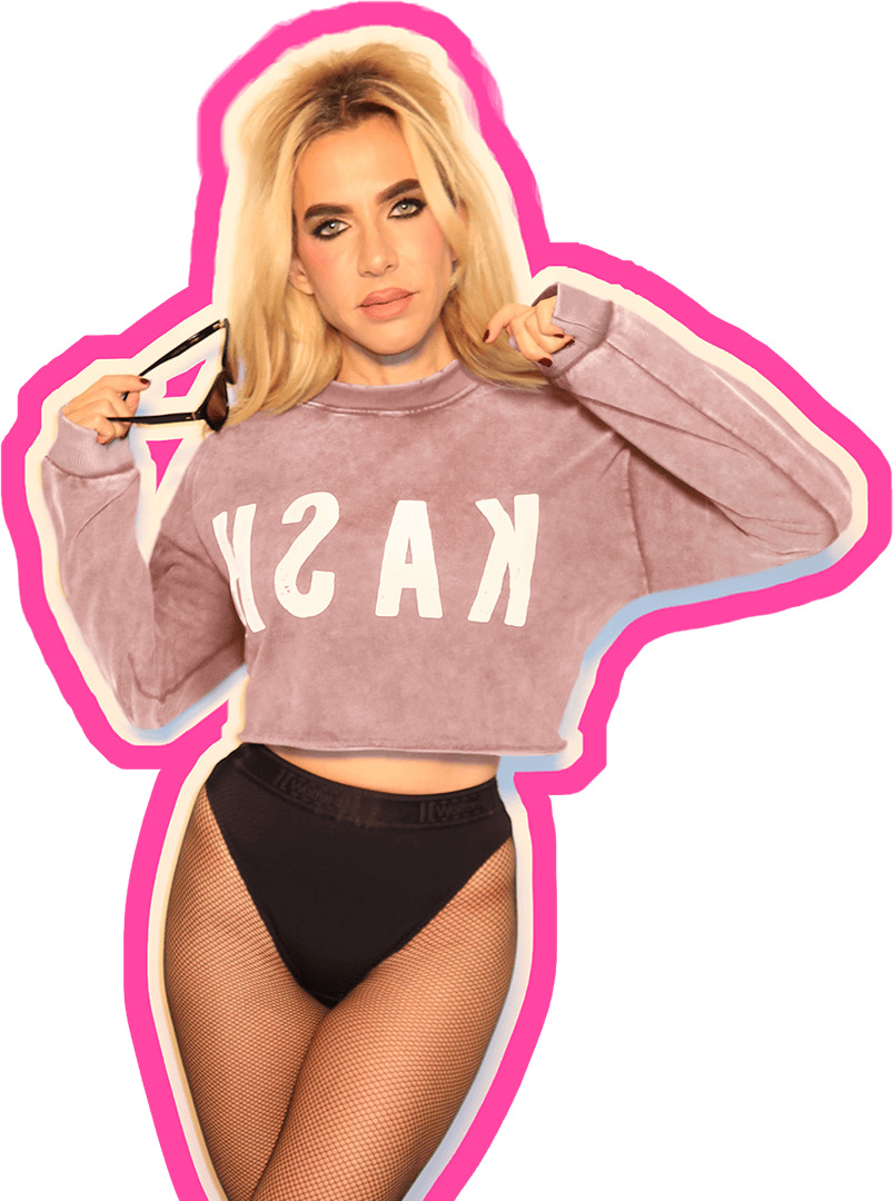Tenet Cropped Sweatshirt Pink